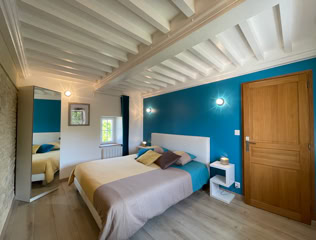 Le Mas du Bessin Gîte Vert Chambre principale